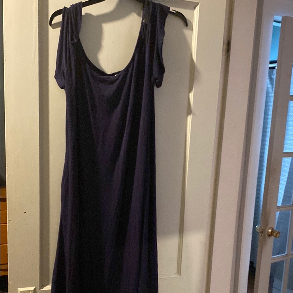 Elegant Navy Blue Women's Dress